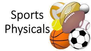 Sports Physicals with sports equipment